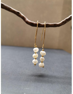 Earrings with white pearls | PIOU PIOU - 1 2
