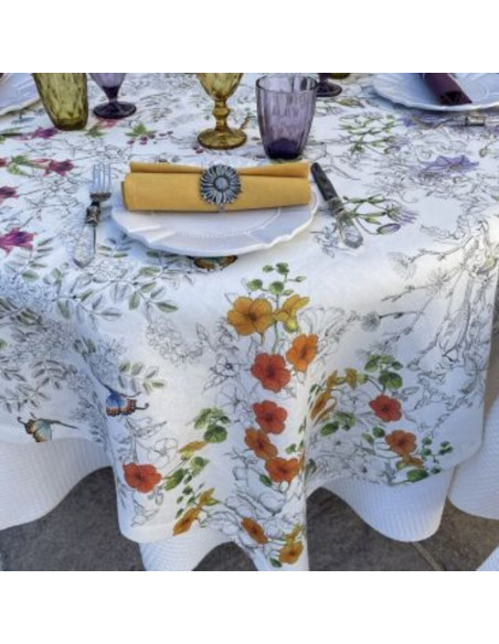 Ubrus s potiskem Gravure, pr.170 | TESSITURA TOSCANA TELERIE-1