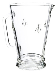 Glass pitcher with bee motif | LA ROCHÈRE - 1