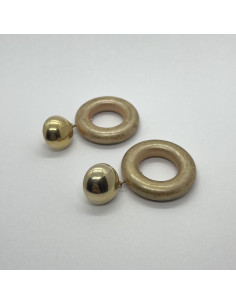 Náušnice kruhy ve zlaté barvě | FRANCIN BRAMLI-1