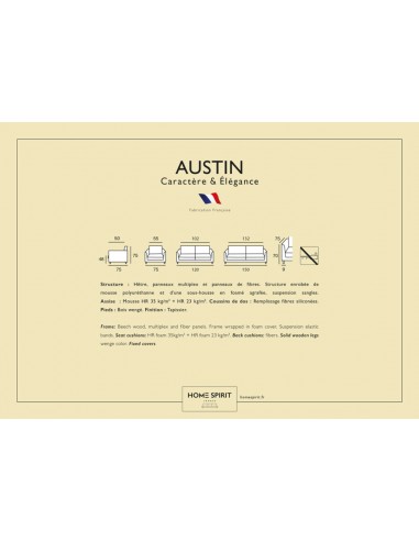 Pohovka Austin, š. 120cm, potah kat. 3 | HOME SPIRIT-3