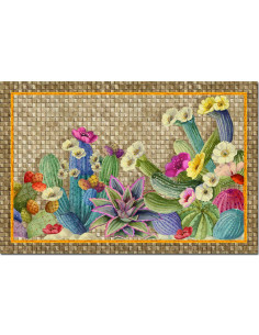 Cactus mat 52x80 | TESSITURA TOSCANA TELERIE - 1