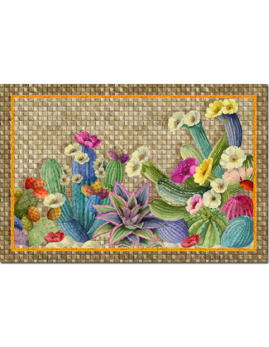 Cactus mat 52x80 | TESSITURA TOSCANA TELERIE - 1