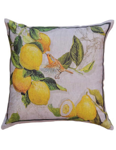 Povlak polštáře Limoncello Lino 55x55 | TESSITURA TOSCANA TELERIE-1
