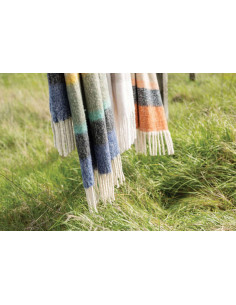 Plaid Isabel 130x160cm colour stripe | VIVARAISE - 1 2