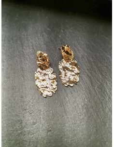 Earrings wrought with oval trim | PIOU PIOU - 1 2