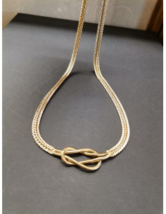 Necklace with knot, gold | PIOU PIOU - 1 2
