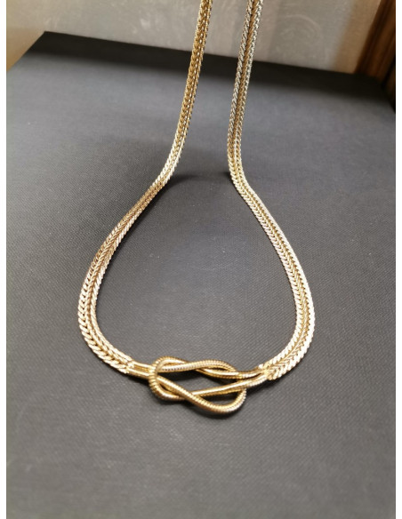 Necklace with knot, gold | PIOU PIOU - 2