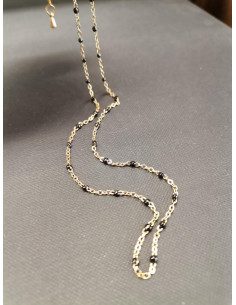 Řetízek zlatý s černými detaily | PIOU PIOU-1 2