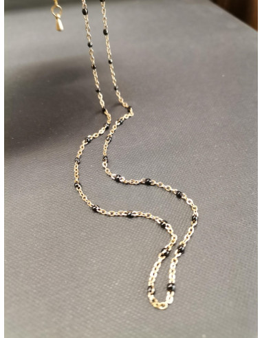 Gold chain with black details | PIOU PIOU - 2