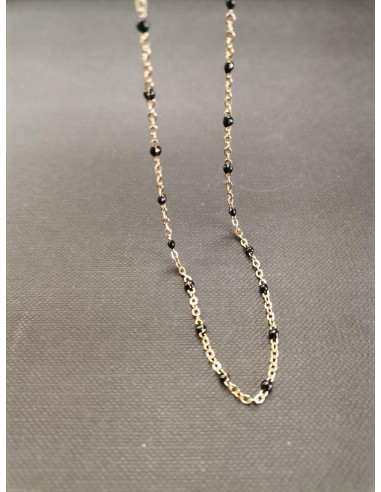 Gold chain with black details | PIOU PIOU - 3