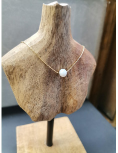 Gold chain with river bead | PIOU PIOU - 1