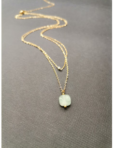 Long gold chain with amazonite| PIOU PIOU - 1