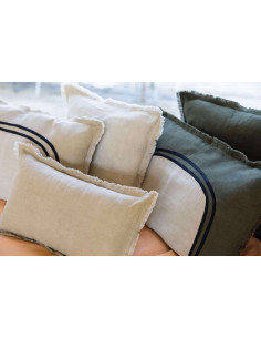 Pillowcase Laly with pattern 40x65, Olive | VIVARAISE - 1 2