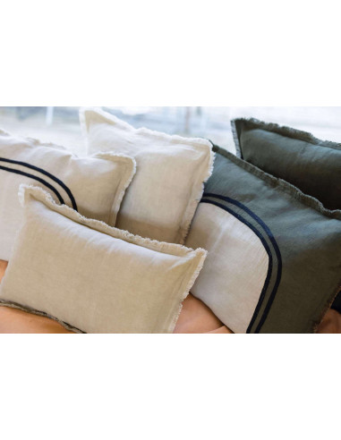 Povlak polštáře Laly se vzorem 40x65, Olive | VIVARAISE-2