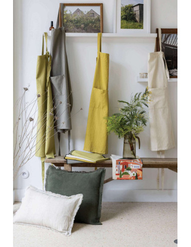 Povlak polštáře Laly jednobarevný 45x45, Olive | VIVARAISE-2