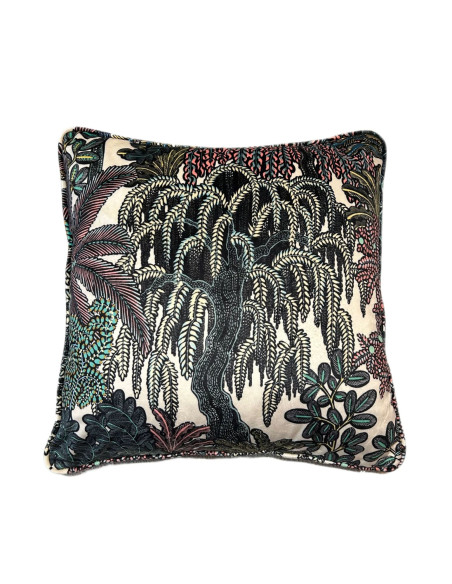 Sametový povlak polštáře 45x45, Majorelle rose cream| THEVENON-1