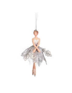 Závěsná dekorace – baletka v bílo-stříbrných šatech | GOODWILL-1