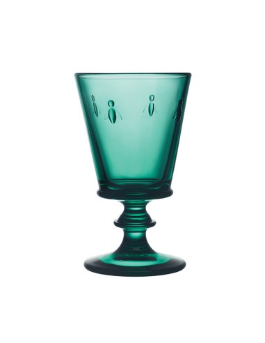 Colored wine glass Bee, emerald | LA ROCHERE - 1