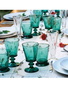 Colored wine glass Bee, emerald | LA ROCHERE - 1 2