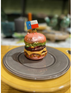 Pop art skleněná dekorace – hamburger | GOODWILL-1 2