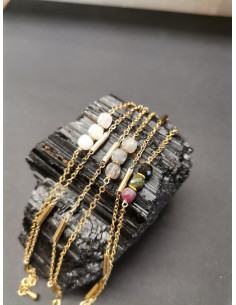 Bracelet with tourmaline beads| PIOU PIOU - 1 2