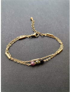 Bracelet with tourmaline beads| PIOU PIOU - 1