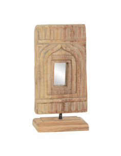 Carved panel on teak base | import India - 1
