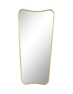 Zrcadlo ve zlaceném kovovém rámu | dovoz Indie-1