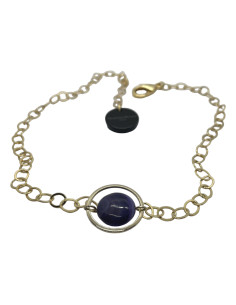 Gold chain with purple stone | FRANCIN BRAMLI - 1