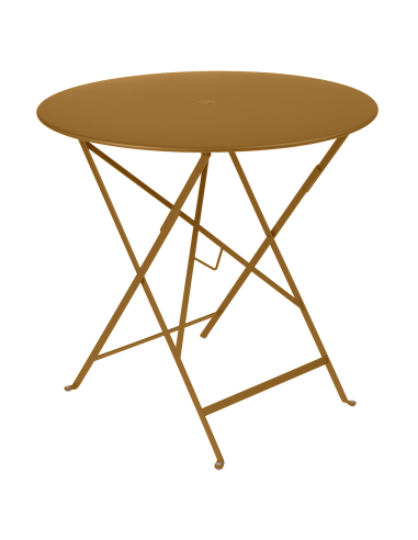 Kovový skládací stůl Bistro Ø77 | FERMOB-19 gingerbread