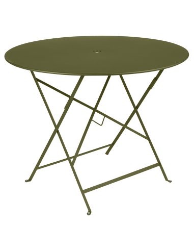 Kovový skládací stůl Bistro Ø96 | FERMOB-26 pesto