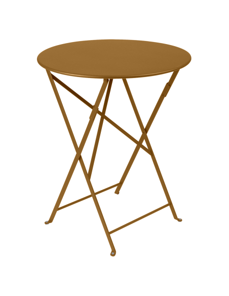 Kovový skládací stůl Bistro Ø60 | FERMOB-23 gingerbread