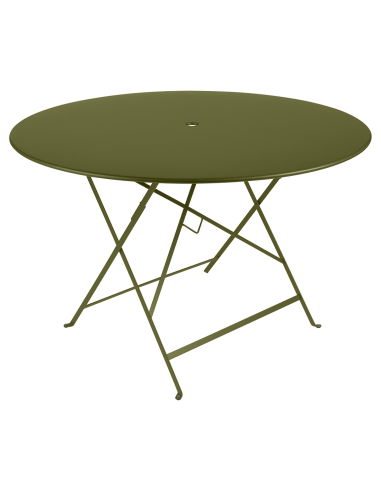 Kovový skládací stůl Bistro Ø117 | FERMOB-28 pesto