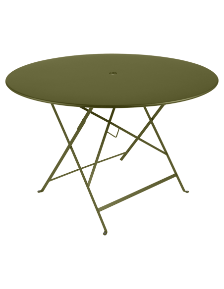 Kovový skládací stůl Bistro Ø117 | FERMOB-28 pesto