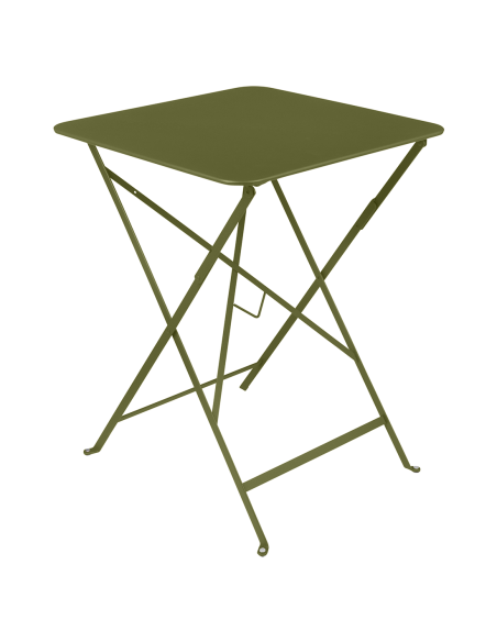 Kovový skládací stůl Bistro 57x57 | FERMOB-25 pesto