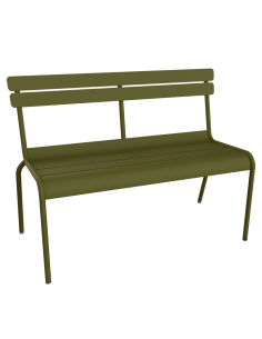 Metal bench with backrest Luxembourg| FERMOB - 28