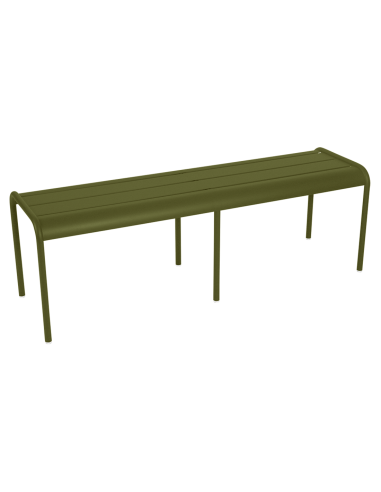 Kovová lavička Luxembourg 145cm | FERMOB-26 pesto