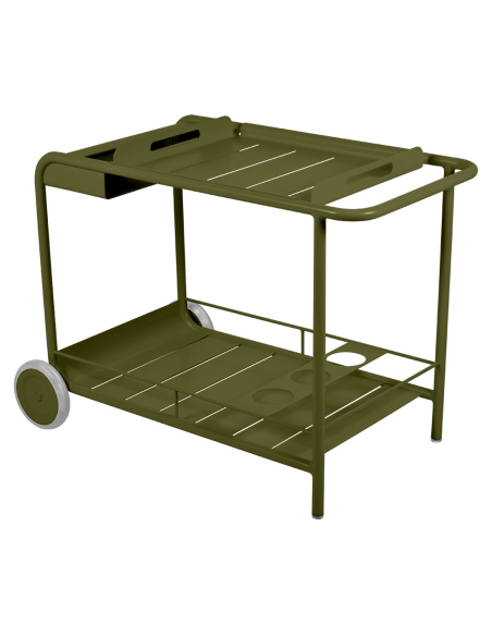 Kovový servírovací stolek Luxembourg | FERMOB-28 pesto