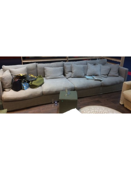 Pohovka Nomad 6ti místná v béžovém lnu | HOME SPIRIT-4