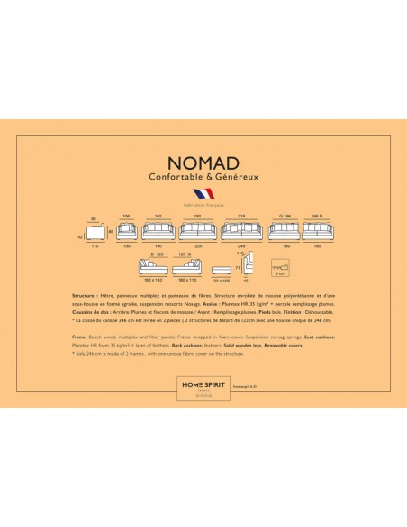 Pohovka Nomad 6ti místná v béžovém lnu | HOME SPIRIT-5