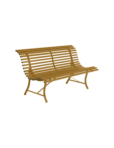 Kovová lavička Louisiane š.150 | FERMOB-25 gingerbread