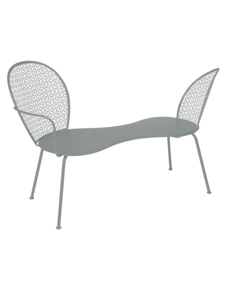 Konverzační kovová lavička Lorette | FERMOB-22