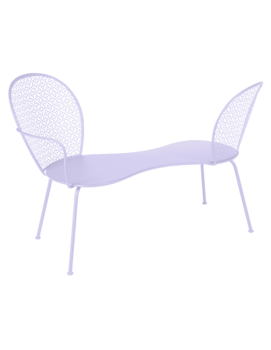 Konverzační kovová lavička Lorette | FERMOB-23