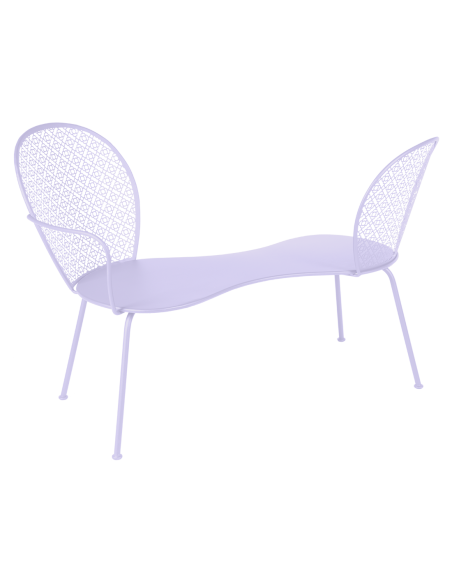 Konverzační kovová lavička Lorette | FERMOB-23