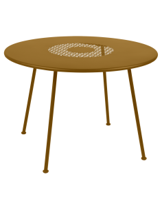 Kovový jídelní stůl Lorette Ø110 | FERMOB-27 gingerbread
