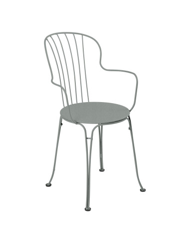 Zahradní kovová židle Opéra + s područkou  | FERMOB-22