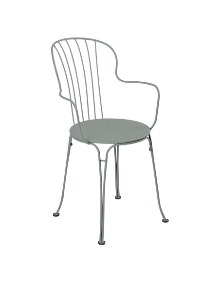 Zahradní kovová židle Opéra + s područkou  | FERMOB-22