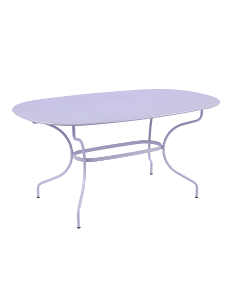 Kovový jídelní stůl Opéra + 160x90, oválný | FERMOB-23
