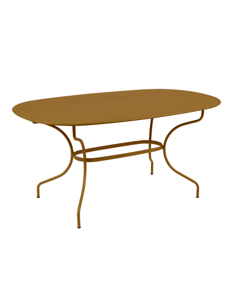 Kovový jídelní stůl Opéra + 160x90, oválný | FERMOB-24